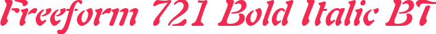 Freeform 721 Bold Italic BT